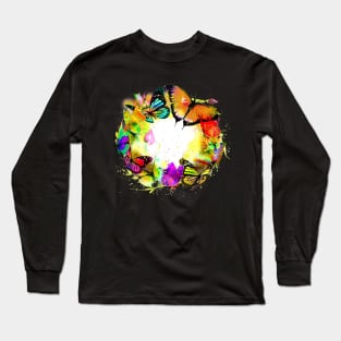 Butterfly Frenzy Long Sleeve T-Shirt